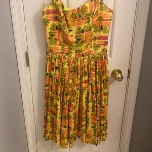 Yellow Tiki Jenny Dress